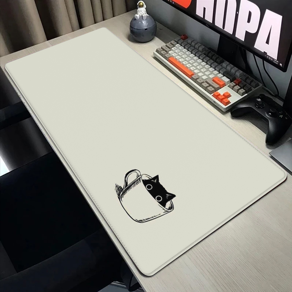 Gaming Accessories Companies - Tapis de souris chat noir drôle,