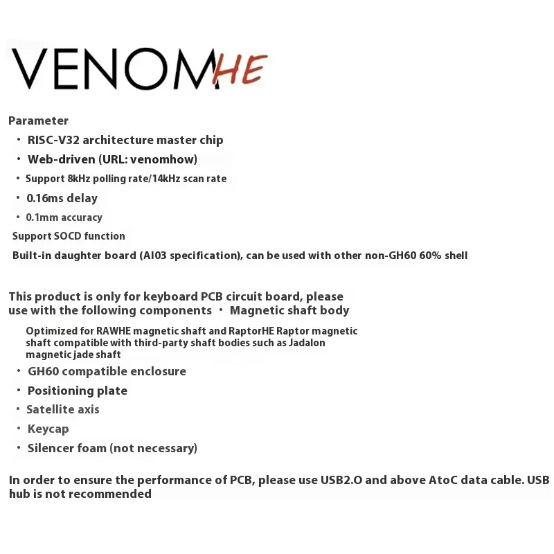 Geonworks Venom60 HE Venom65 H - Venom Gaming Accessories avis et prix
