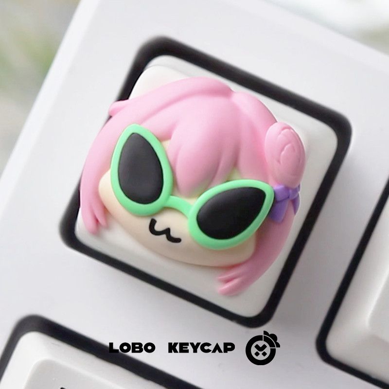 Keycap artisanal en résine, mo - Gaming Accessories Pink avis et prix