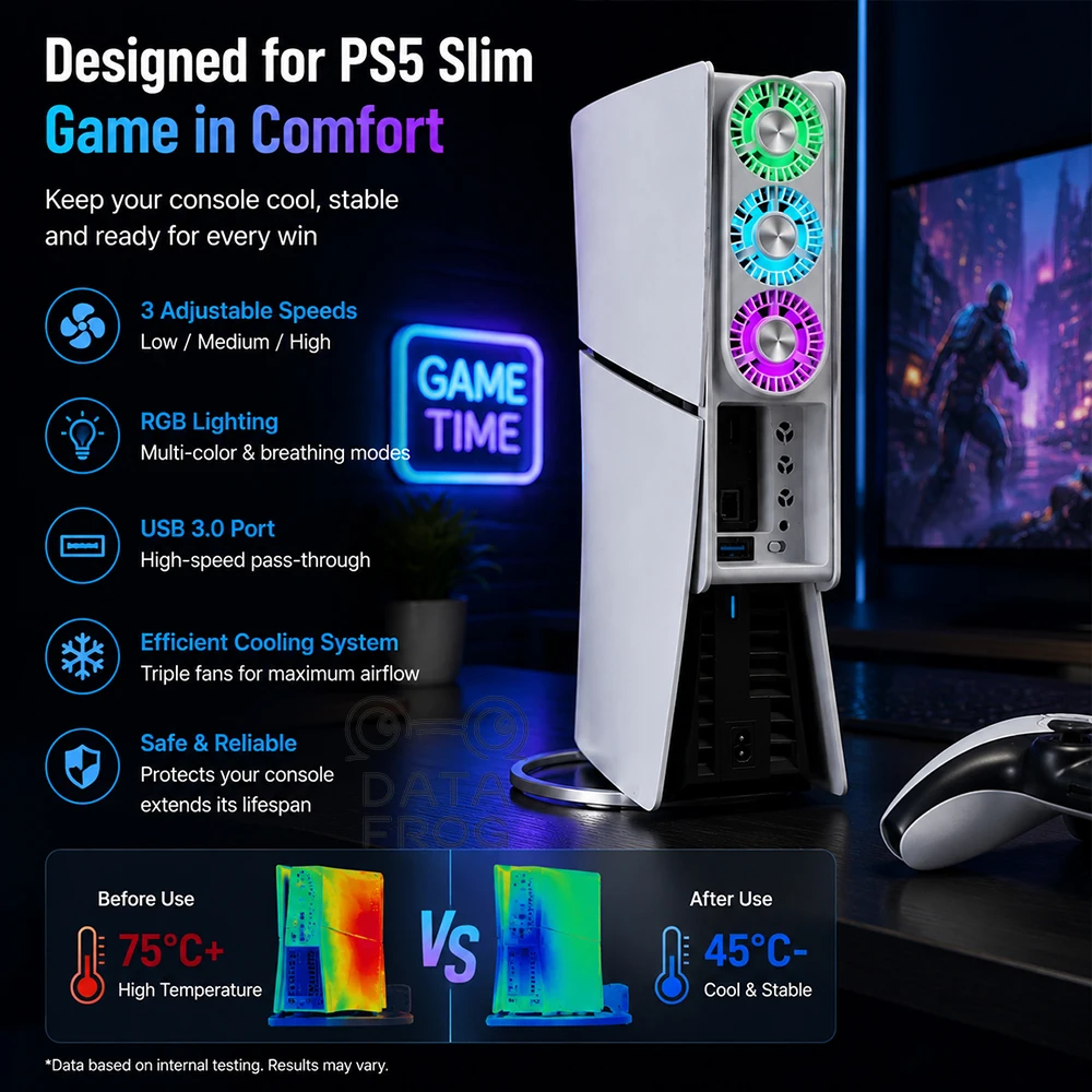 Refroidisseur RGB DATA FROG co - Essential Gaming Accessories avis et prix