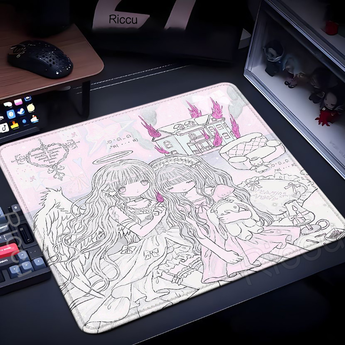 Tapis de souris XL Sleepy Ange - Gaming Accessories Pink avis et prix