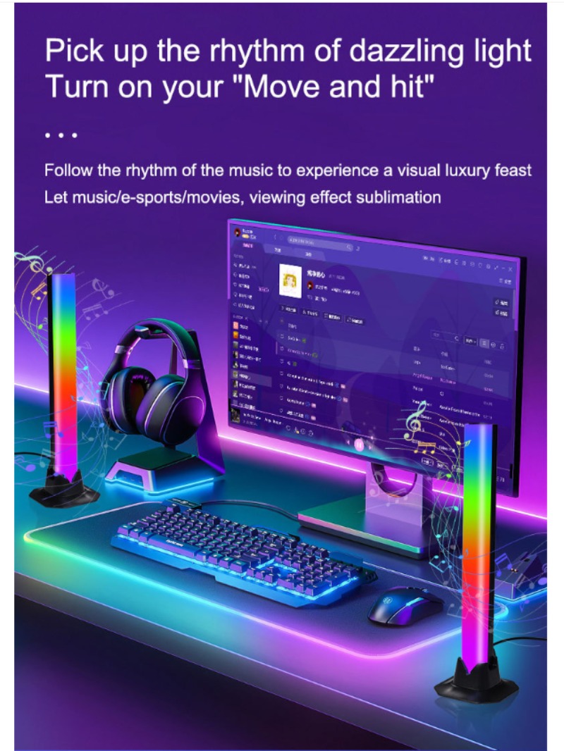 Bande LED synchronisée à la mu - Essential Gaming Accessories avis et prix